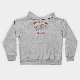 Rootin' Tootin' Snootin' Armadillo Kids Hoodie